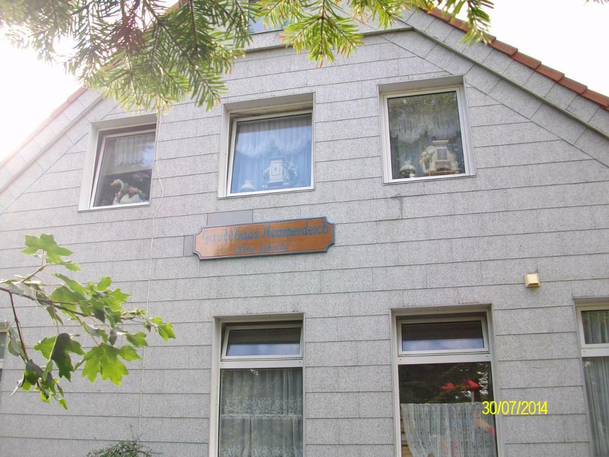 Gaestehaus Hemmerdeich-Alte Schule Oldenswort Buitenkant foto
